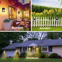 Solar Wall Lights Outdoor, Wireless Dusk to Dawn Porch Lights Fixture, Solar Wall Lantern with 3 Modes  Motion Sensor, Waterproof Exterior Lighting with Clear Panel for Entryway Front Door Pack of 2-thumb1