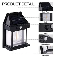Solar Wall Lights Outdoor, Wireless Dusk to Dawn Porch Lights Fixture, Solar Wall Lantern with 3 Modes  Motion Sensor, Waterproof Exterior Lighting with Clear Panel for Entryway Front Door Pack of 2-thumb3