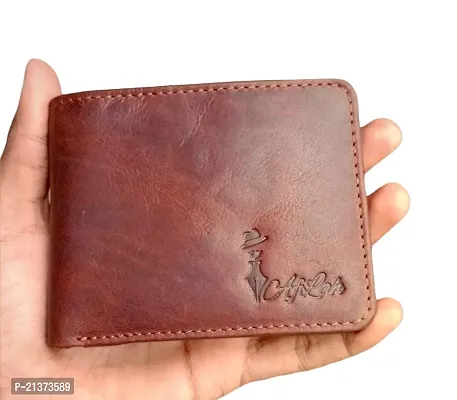 Brown Leather Wallets For Men | Men Wallet | Money Purse For Men | RFID Wallet | Bi-fold Leather Wallet For Male-thumb5