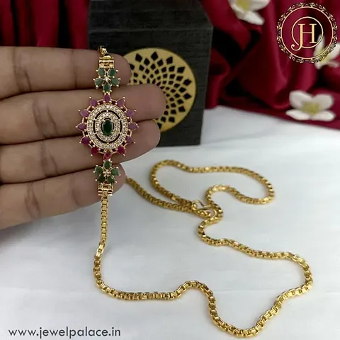 Beautiful Plated Mugappu Mop chain For Women