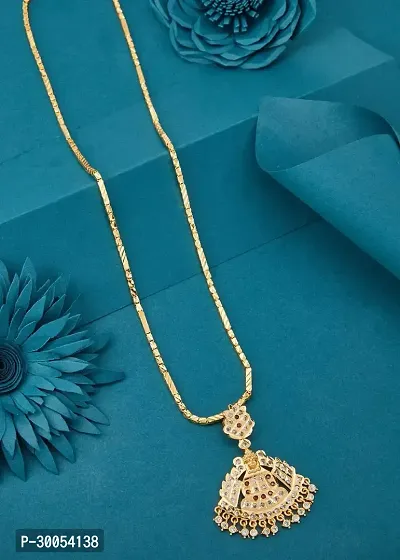 Stylish Golden Copper Chain for Women-thumb0