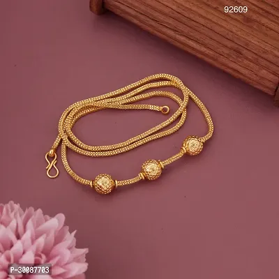 Copper Gold Plated 24 Inch Mugappu Mop chain For Women