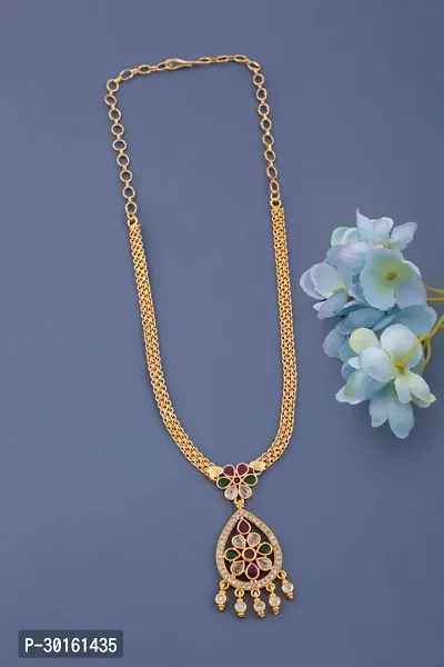 Stylish Brass Necklace Chain For Women