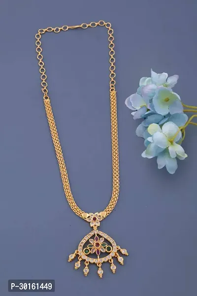 Stylish Brass Necklace Chain For Women