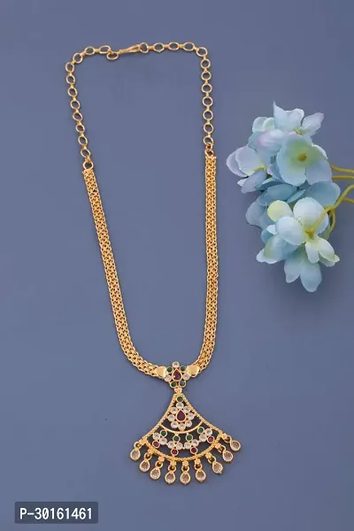 Stylish Brass Necklace Chain For Women