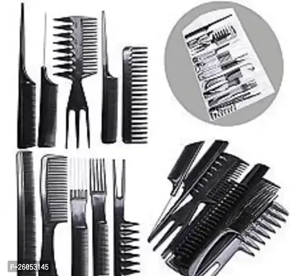 Hair Comb 10 Pic Black Set Of 10 In Pack Of 1