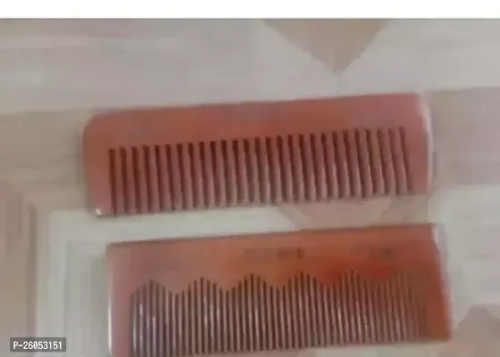 Stylish Wooden Combo Hair Combs In Pack Of 2