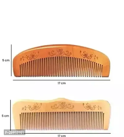 Wooden Hair Combs 2Pic In Pack Of 2