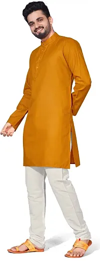 5Stitch Presents Men's Ethnic Kurta in Various Size in Multicolor Color with Full Sleeves and Button Closure with Round Henley-Collared Pattern Neck for Ethnic-thumb4