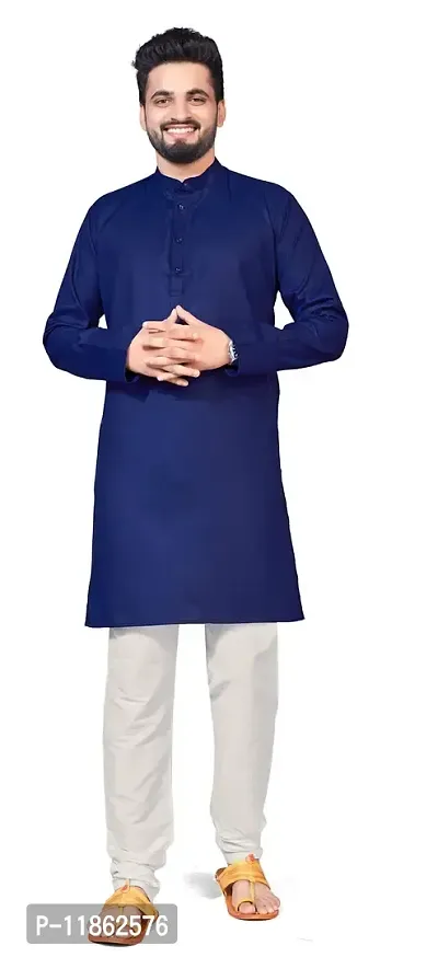5Stitch Presents Men's Ethnic Kurta in Various Size in Multicolor Color with Full Sleeves and Button Closure with Round Henley-Collared Pattern Neck for Ethnic-thumb0