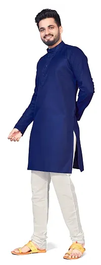 5Stitch Presents Men's Ethnic Kurta in Various Size in Multicolor Color with Full Sleeves and Button Closure with Round Henley-Collared Pattern Neck for Ethnic-thumb4
