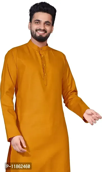 5Stitch Presents Men's Ethnic Kurta in Various Size in Multicolor Color with Full Sleeves and Button Closure with Round Henley-Collared Pattern Neck for Ethnic-thumb2