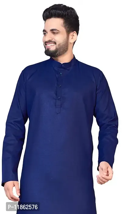 5Stitch Presents Men's Ethnic Kurta in Various Size in Multicolor Color with Full Sleeves and Button Closure with Round Henley-Collared Pattern Neck for Ethnic-thumb2
