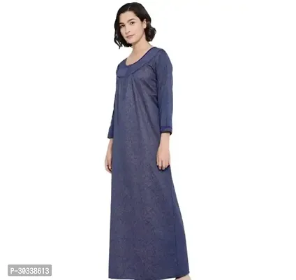 Stylish Blue coatswool  Nighty For Women