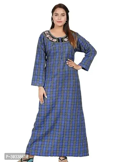 Stylish Blue coatswool  Nighty For Women