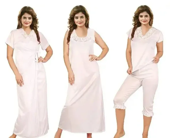 Hot Selling Satin Nighty Women's Nightwear 