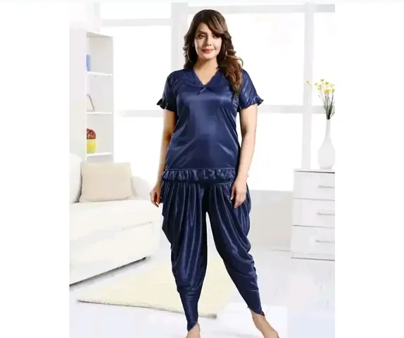 Hot Selling Satin Night Suits Women's Nightwear 