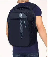 Stylish Black Polyester Unisex Backpack-thumb3