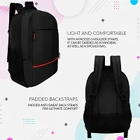 Stylish Black Polyester Unisex Backpack-thumb1