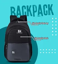 Stylish Black Nylon Unisex Backpack-thumb4