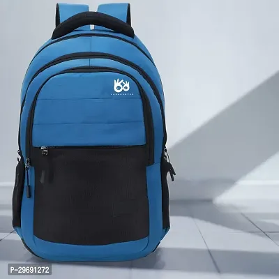 Stylish Blue Polyester Unisex Backpack