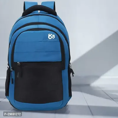 Stylish Blue Polyester Unisex Backpack-thumb0