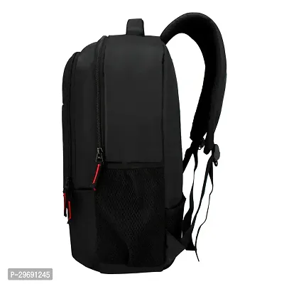 Stylish Black Polyester Unisex Backpack-thumb3