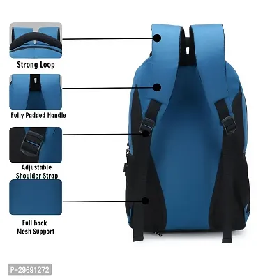 Stylish Blue Polyester Unisex Backpack-thumb5