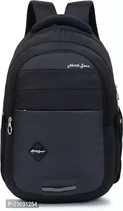 Stylish Black Polyester Unisex Backpack-thumb0