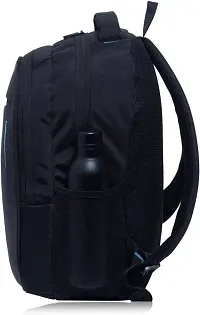 Stylish Navy Blue Polyester Unisex Backpack-thumb2