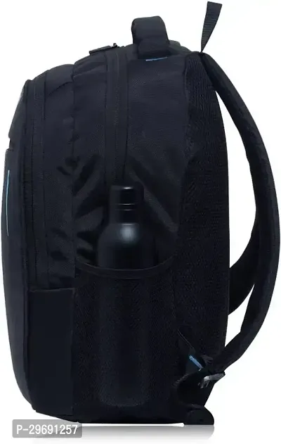 Stylish Navy Blue Polyester Unisex Backpack-thumb3