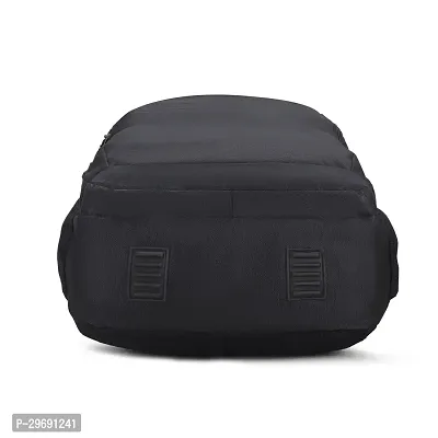 Stylish Black Polyester Unisex Backpack-thumb4