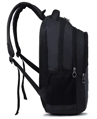 Stylish Black Polyester Unisex Backpack-thumb3