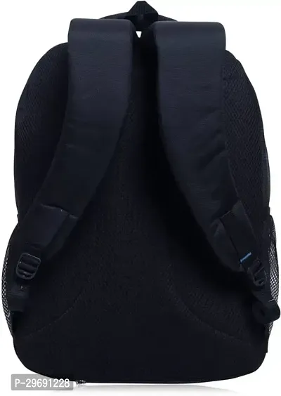 Stylish Black Nylon Unisex Backpack-thumb3