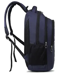 Stylish Navy Blue Polyester Unisex Backpack-thumb4