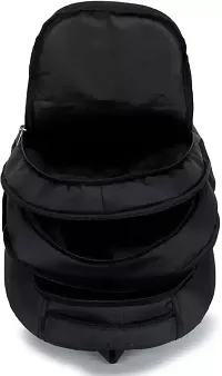 Stylish Black Polyester Unisex Backpack-thumb3