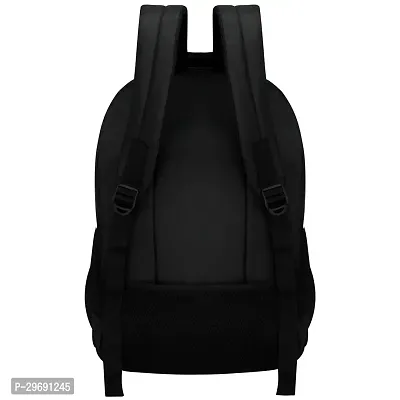 Stylish Black Polyester Unisex Backpack-thumb5