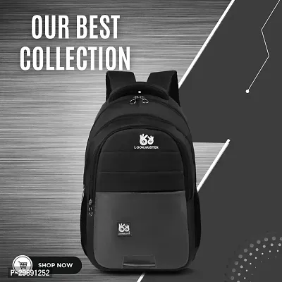 Stylish Black Nylon Unisex Backpack-thumb0