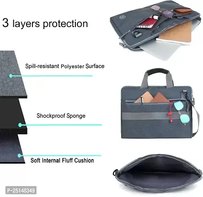 Laptop Bag Shoulder Messenger Sling Office Bag Waterproof Laptop Sleeve-thumb2
