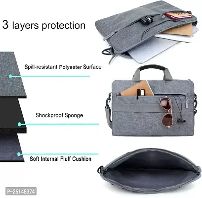 Laptop Bags Shoulder Messenger Sling Office Bag Waterproof Laptop Sleeve-thumb4