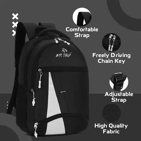 Waterproof Black Unisex Backpacks