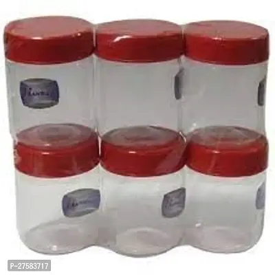 Stylish Maroon Plastic Jars And Containers 100 Ml Pack Of 6