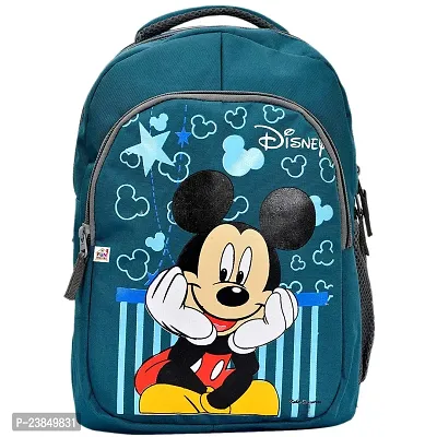 Buy Polyester Waterproof And Lightweight Disney Mickey Mouse Face Design  BackpackSturdy School Bag For Kids,15 Inch (Red And Black) Online In India  At Discounted Prices