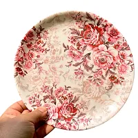 Floral Design Print Round Full Plates Set Of 6-thumb4