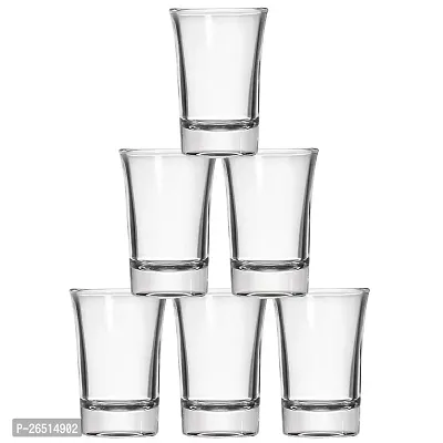 Premium Heavy Base Shot Glass Set 6 | Whisky Liqueur Spirits Mini Shot Glasses for Vodka, Taquila|40 ML | Transparent (Set of 6)-thumb4