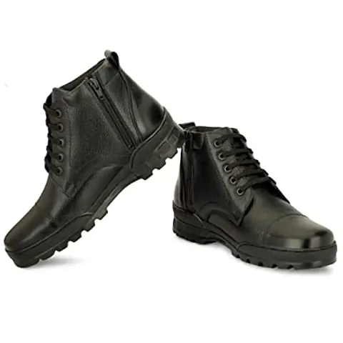 Mens Synthetic Leather Lace-Ups Boots