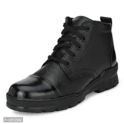 Classic Solid Boots for Men-thumb0