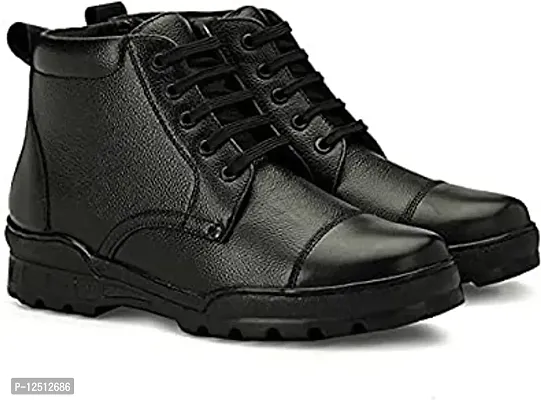Genuine leather lace up  combat boot army police NCC dress up  DMS casual shoes-thumb0