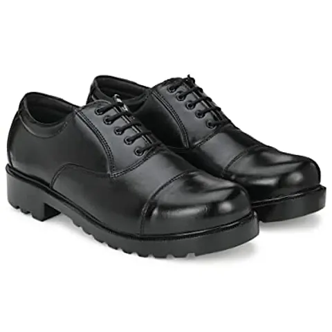 Mens real  leather black oxford formal shoes