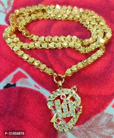 Traditional Impon Om Dollar Chain 24 Inch Long Chain-thumb0